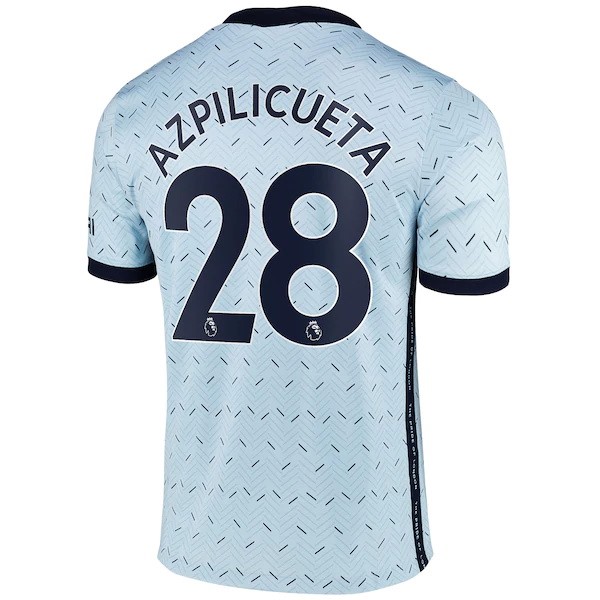 Camiseta Chelsea NO.28 Azpilicueta Replica Segunda Ropa 2020/21 Azul